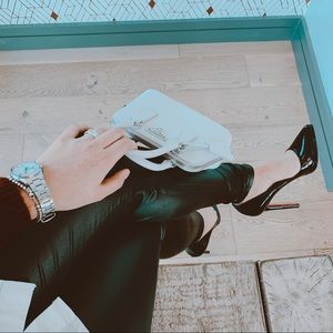 Prada saffiano mini lux white/ivory